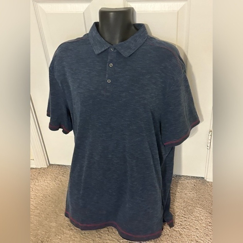 Men’s nat nast polo golf shirt blue 2XL XXL vintage